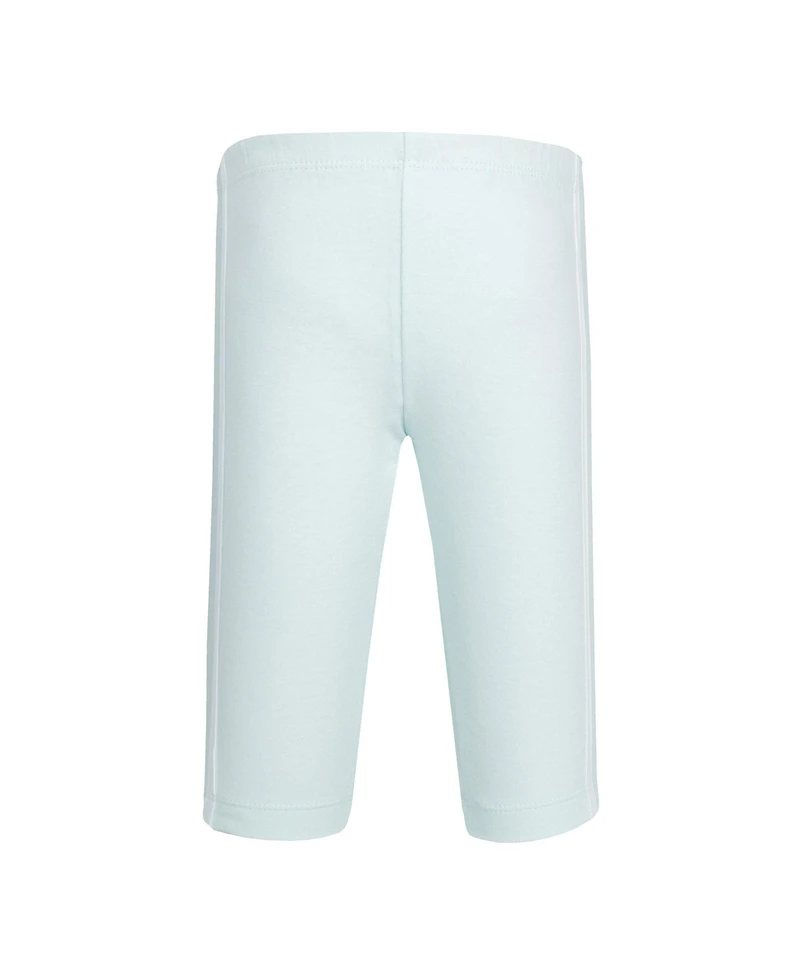 Hudson Baby Toddler Girls Cotton 4 Pieces Pants and Leggings, Conch Shell Begonia.