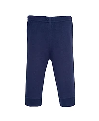 Hudson Baby Toddler Boys Cotton Pants and Leggings, Varsity Sports Stripe