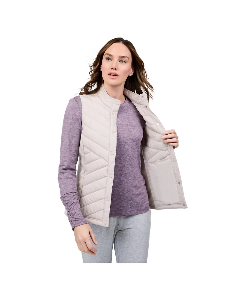 Free Country Women's Hybrid Button Front Vest