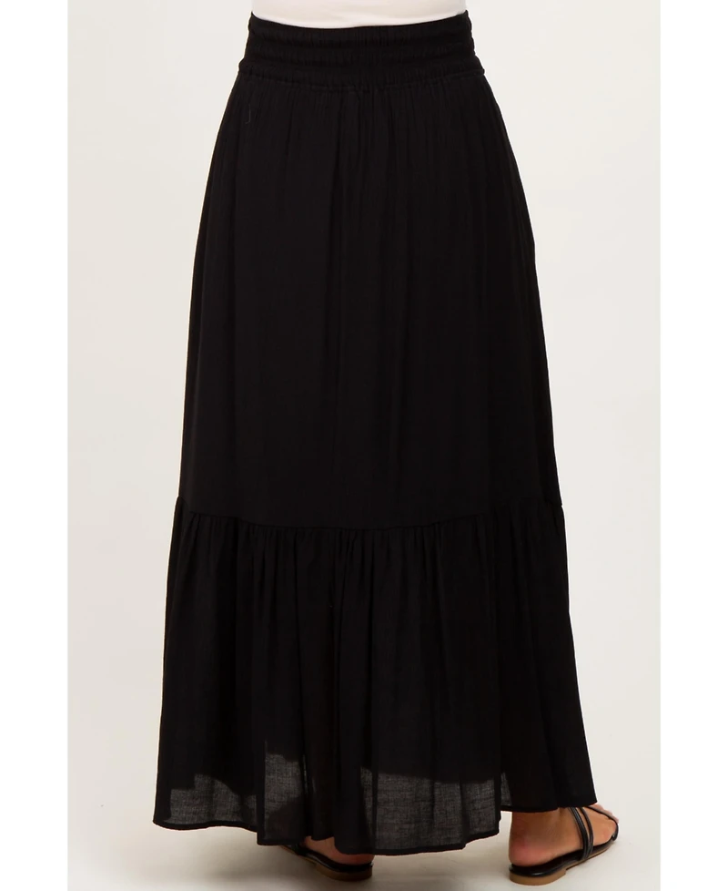 Black Smocked Waist