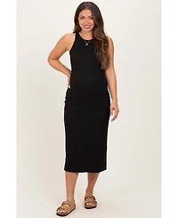 Black Ribbed Materni