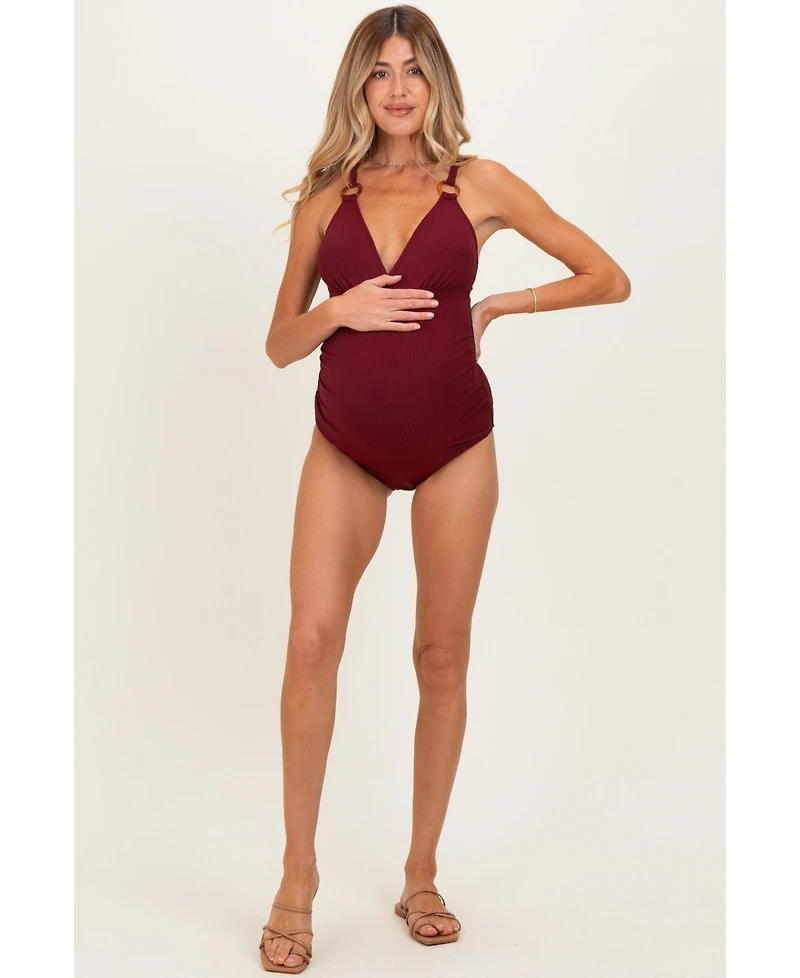 Dark Red Ribbed O-ri