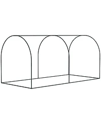 Outsunny 8 x 4ft Crop Cage with Two Zippe Doors and Storage Bag,