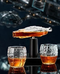 The Wine Savant Galactic Cruiser 4-Pc. Whiskey Decanter Set