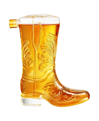 The Wine Savant Western Cowboy Boot 27 oz. Glass Decanter