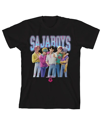 KPop Demon Hunters Boys Group Saja Youth Crew Neck Short Sleeve T-shirt