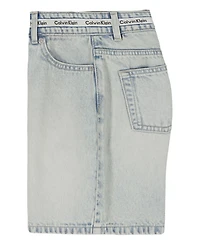 Calvin Klein Girls' 7-16 Denim Bermuda Shorts