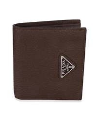 Pre-Owned Prada Brown Saffiano Sienna Bi-Fold Wallet