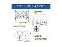 Boyel Living 10 x 10 Feet Outdoor Pop-up Patio Canopy for Beach and Camp