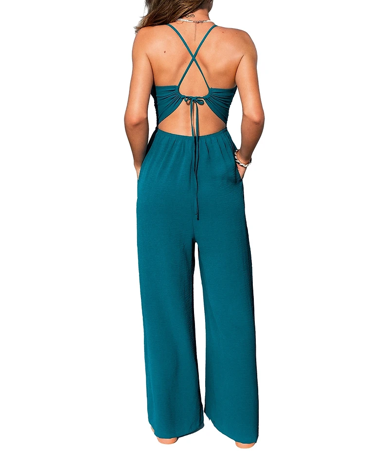 Cupshe Women's Sea Change Blue Jumpsuit