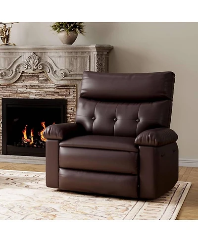 Gaomon Manual Swivel Recliner Sofa Chair with Side Pocket for Living Room, Bedroom