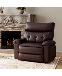 Gaomon Manual Swivel Recliner Sofa Chair with Side Pocket for Living Room, Bedroom