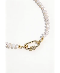 Joey Baby Freshwater Pearl Gold-Tone Layered Necklace And Huggie Earring Set