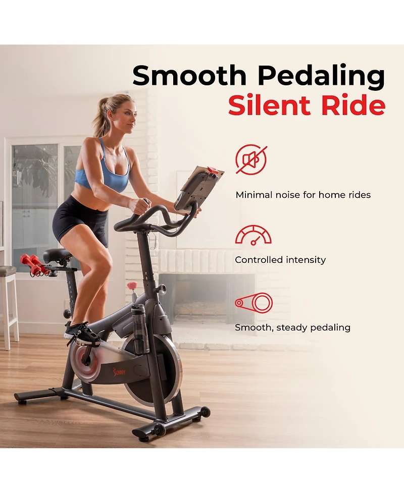 Sunny Health and Fitness Pace 300 Smart Magnetic Cycling Exercise Bike