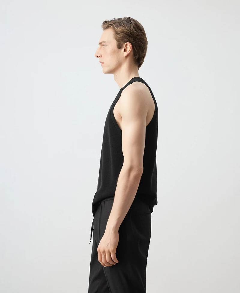 Mango Men's Slim-Fit Cotton Tank Top