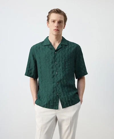 Mango Men's Regular-Fit Lyocell Shirt