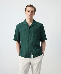 Mango Men's Regular-Fit Lyocell Shirt
