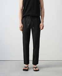 Mango Men's Drawstring Slim-Fit Pants