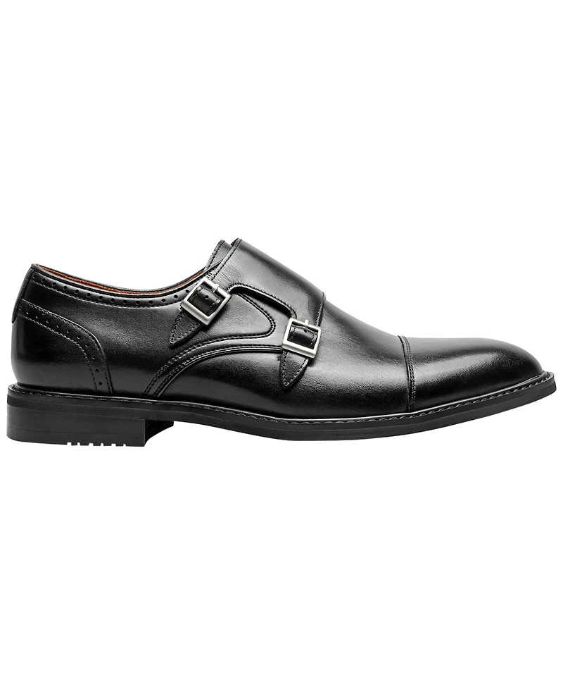 Stacy Adams Men's Boswell Cap Toe Double Monk Strap Shoe