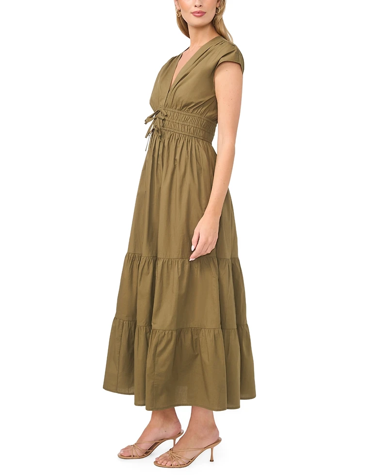 CeCe Women's V-Neck Maxi Dress