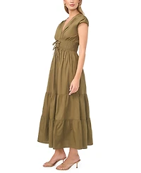 CeCe Women's V-Neck Maxi Dress