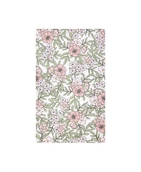 Hudson Baby Girl Cotton Poly Flannel Burp Cloths Bundle 12-Pack, Soft Pink Floral, One Size
