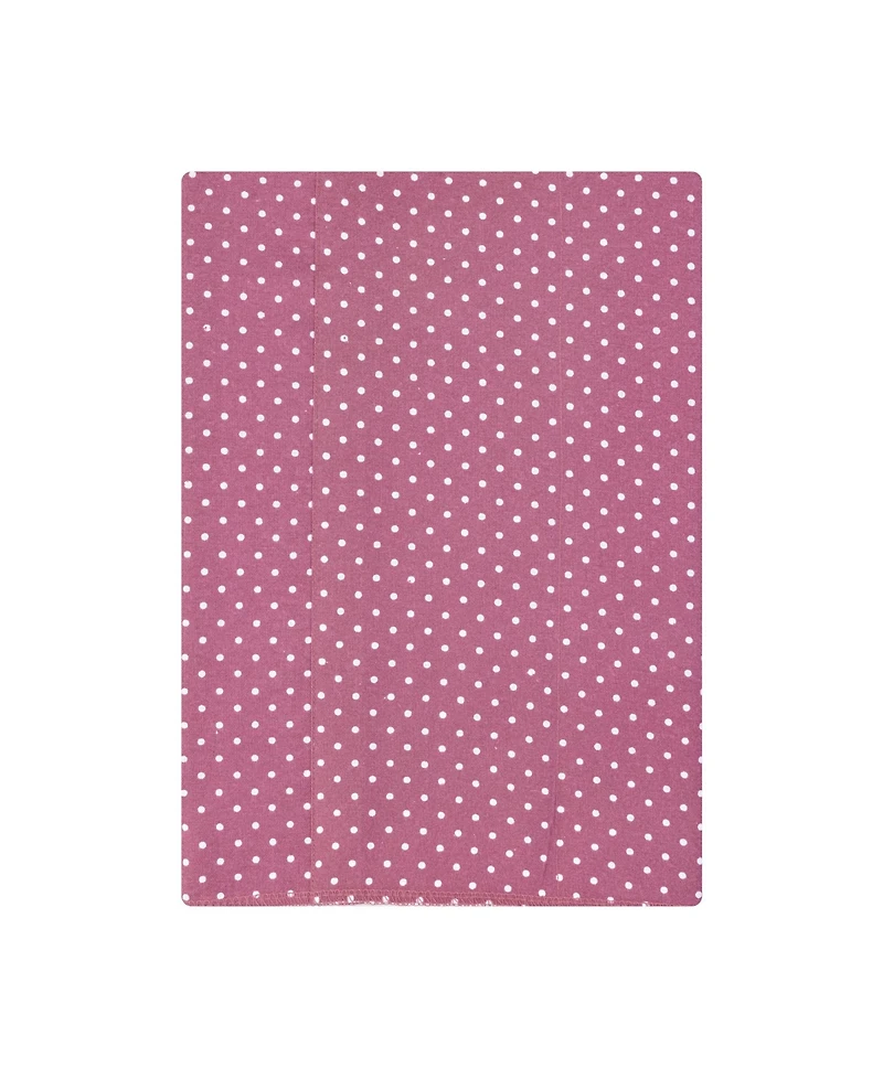 Hudson Baby Girl Cotton Poly Flannel Burp Cloths -Pack, Wild Rose Floral