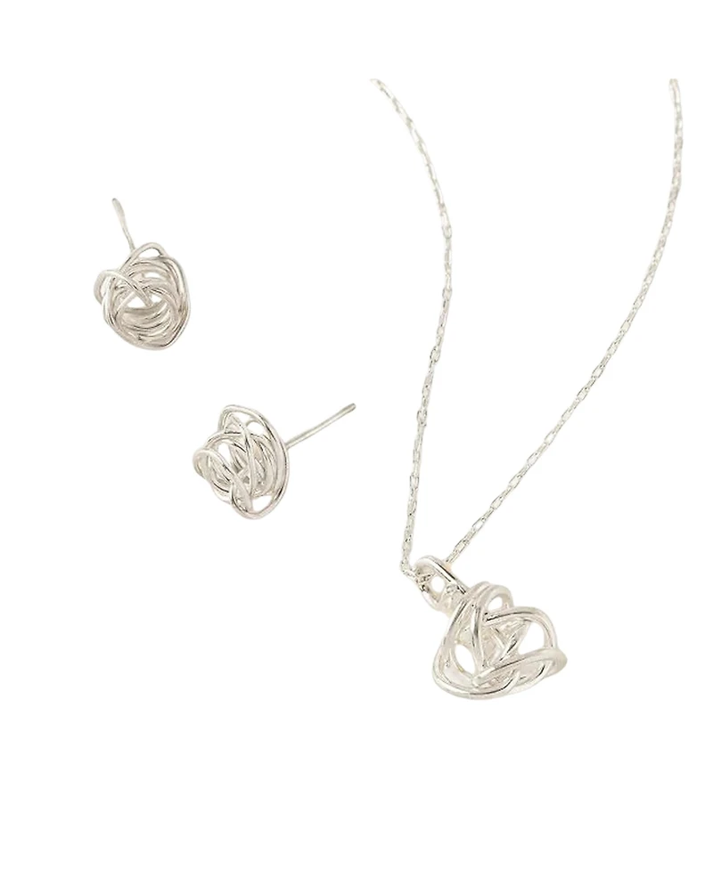 Uncommon Goods Winding Road Sterling Silver Necklace