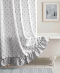 Intelligent Design Savanna Floral Ruffle 13-Pc. Shower Curtain Set