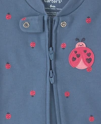 Carter's Baby Girl's Ladybug Snug Fit Sleep & Play