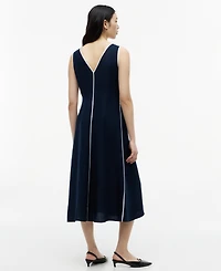 Tommy Hilfiger Women's Contrast Binding Sleeveless Dress
