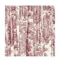 Skl Home Ellis Curtain Victoria Park Toile Design Printed Room Darkening 2-Piece Window Rod Pocket Pair