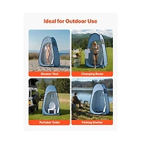Sugift Pop up Shower Tent Instant Portable Privacy Tent Changing Room with Ground Stakes