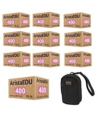 Arista Edu Ultra 400 35mm Negative Roll Film, 10-Pack, with Camera Bag