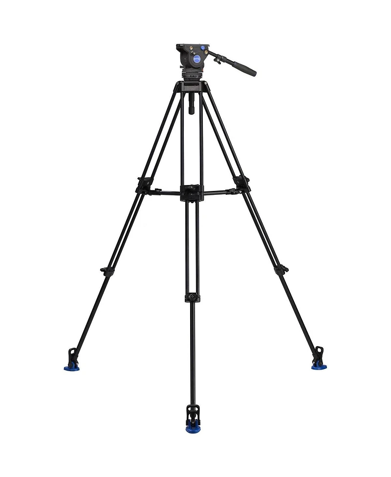 Benro BV4 Pro 3-Section Aluminum Video Tripod, Bundle with Dl-08 Dolly