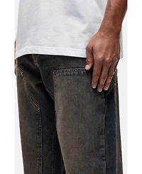 Good For Nothing Women's Traipes Blue Washed Baggy Denim Jeans