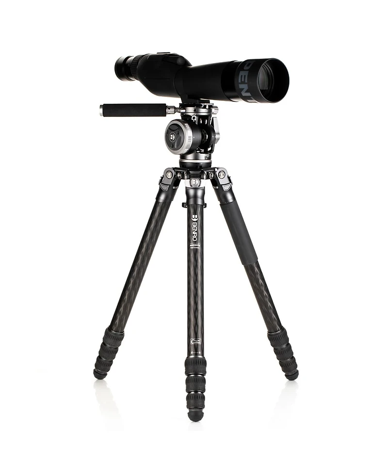 Benro Mammoth TMTH44C 4-Section Carbon Fiber Tripod with WH15 2-Way Wildlife Fluid Head