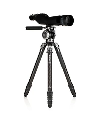 Benro Mammoth TMTH44C 4-Section Carbon Fiber Tripod with WH15 2-Way Wildlife Fluid Head