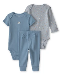 Carter's Baby Boy's Dog Bodysuit & Pant 3-Piece Set