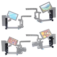 AndyCine Multi-Output V-Mount Battery Plate with Rod Mount and Cheese Plate for Monitors and Dslr Cameras