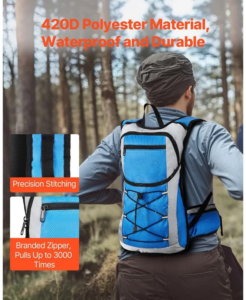 Mecale 15L Insulated Hydration Backpack with 3L Water Bladder