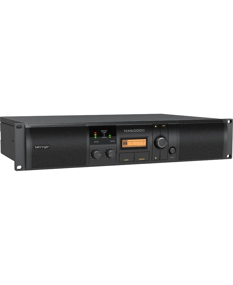 Behringer NX6000D Ultra-Lightweight 6000-Watt Class-d Power Amplifier with Dsp Control and SmartSense Loudspeaker Impedance Compensation