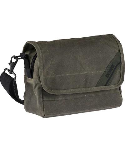 Domke F-5XB RuggedWear Canvas Shoulder and Belt Bag for Dslr and Mirrorless Cameras and 1-2 Lenses, Military Green