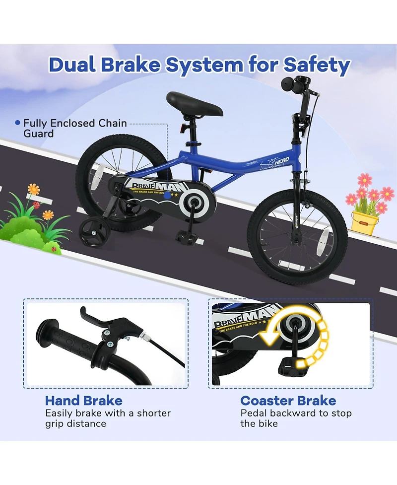 Mecale Kids Bike with Removable Training Wheels