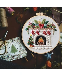 Gnuadz Christmas Cottage Embroidery Kit Diy Art Craft
