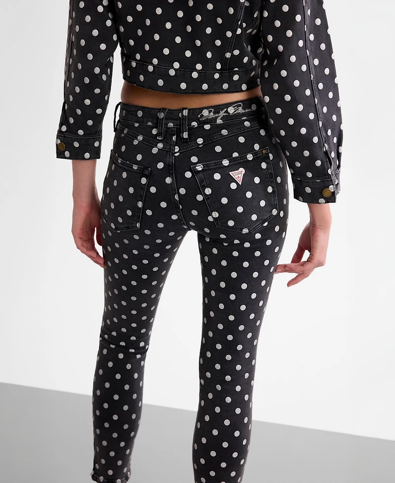 Guess Women's Marilyn 3-Zip Anniversary Skinny Jeans