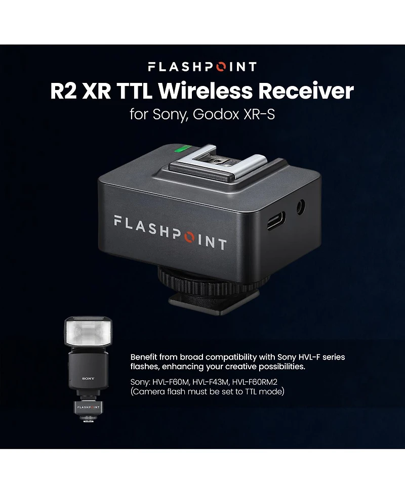 Flashpoint R2 Xr Ttl Wireless Receiver for Sony, Godox Xr-s