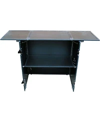 ProX Xs-djstn Transformer Series Fold-Away Dj Performance Desk Facade with Wheels