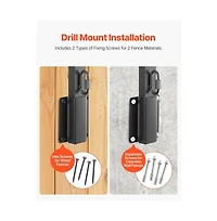 Sugift Fence Post Extender 8 Packs 23.8 inche Barbed Wire Arm