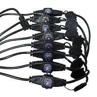 ProX Xc-MEP12-529 52' 110V Male to 9 Socket 110V Female Power Cord 9 Outlet 12/3 Extension Cord